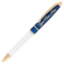 Zuraiq Blue Crystal Pen, Gift Box