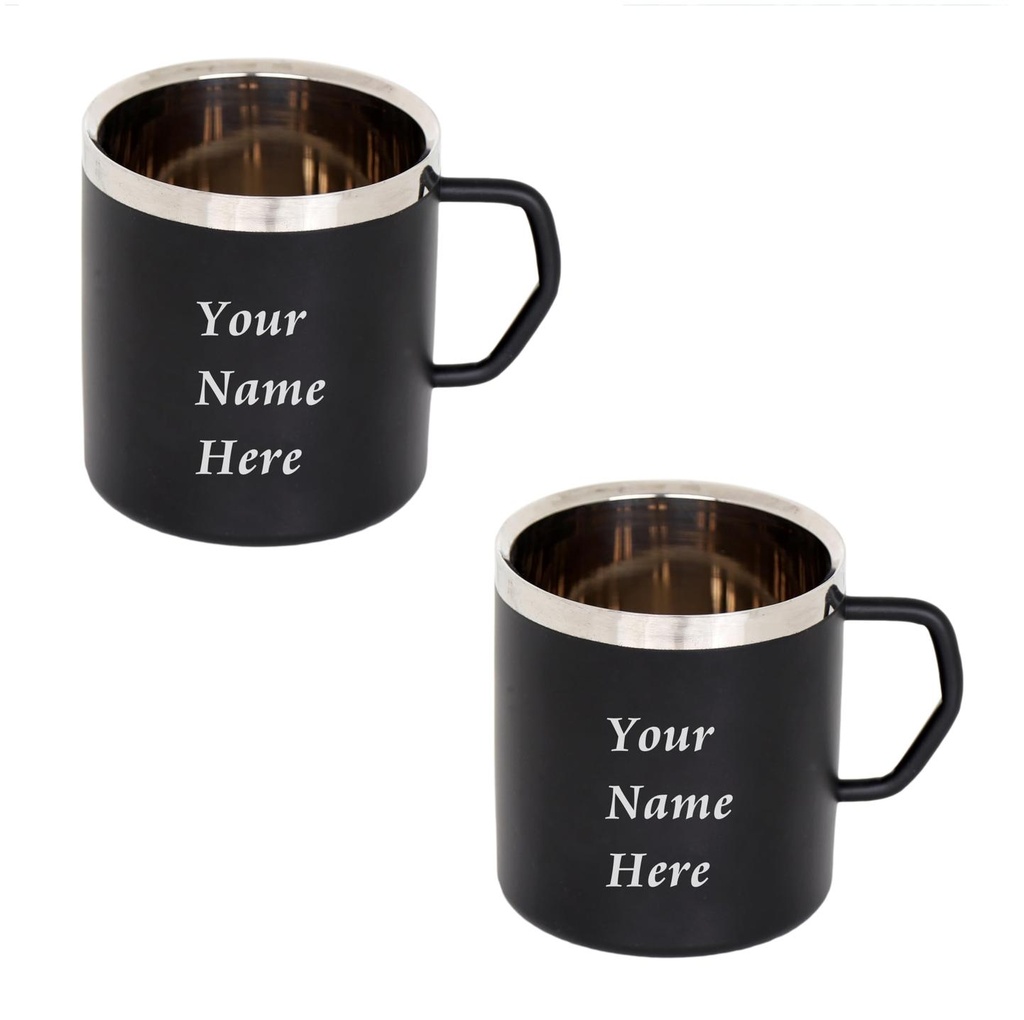Personalised Stainless Steel Mugs, Heavy Quality (1pc)