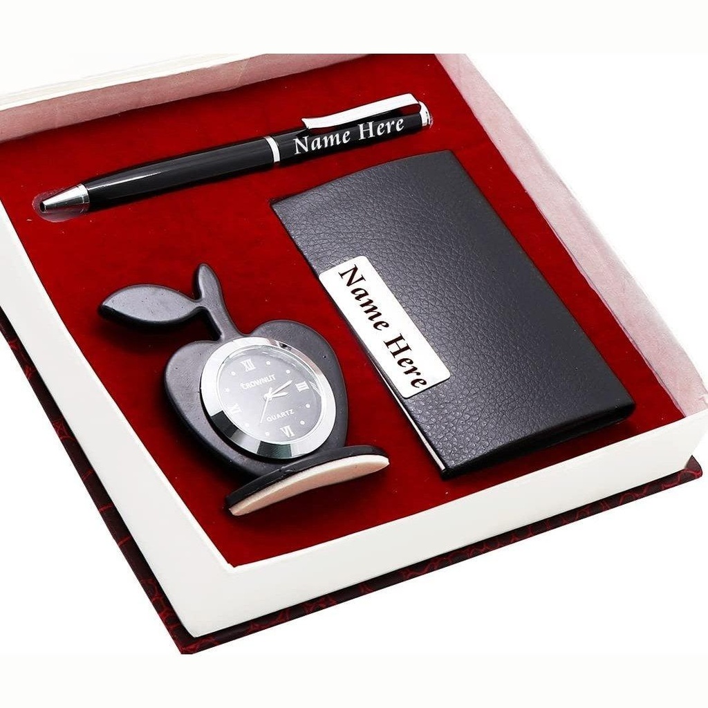 [GIFT COMBO 3 IN-] Gift Combo 3 in 1 with Clock,Pen & Watch