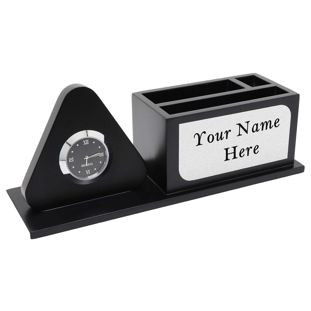 Triangle Shape Stand with Clock