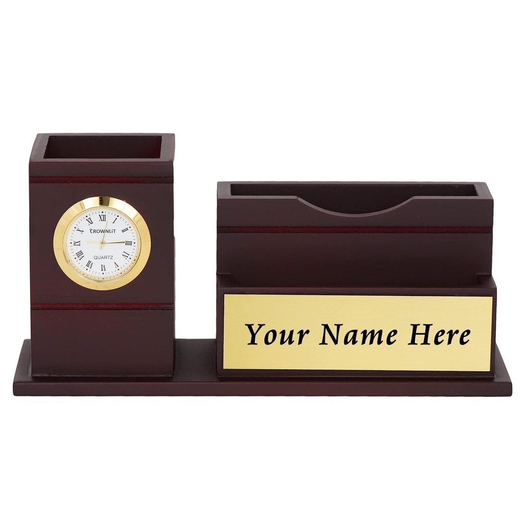 [WOODEN PEN STAN-] Wooden Pen Stand Personalised with Name