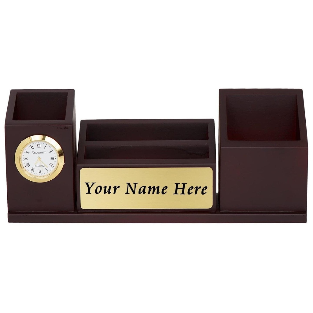 [SKU00049] Desk Organizer BIG SIZE with Clock, Stand, Holder