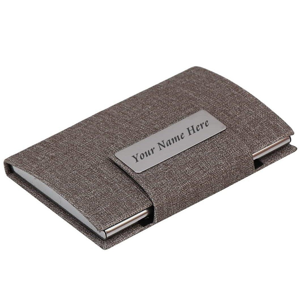 [Personalized Grey Cardholder folderstyle] Visiting Cardholder Set of 1, Grey Color