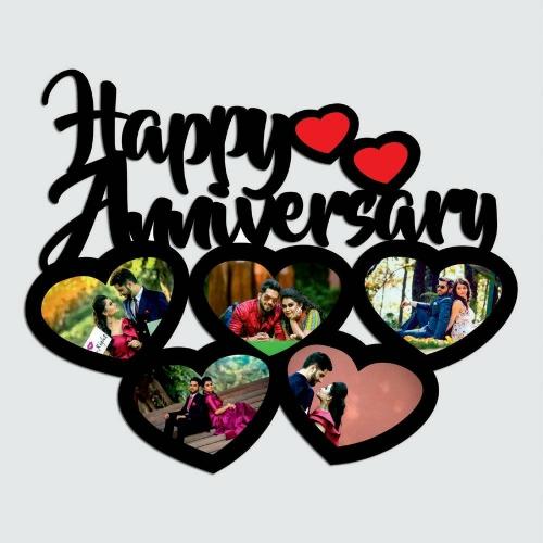 Customised Happy Anniversary Heart (5 photos)