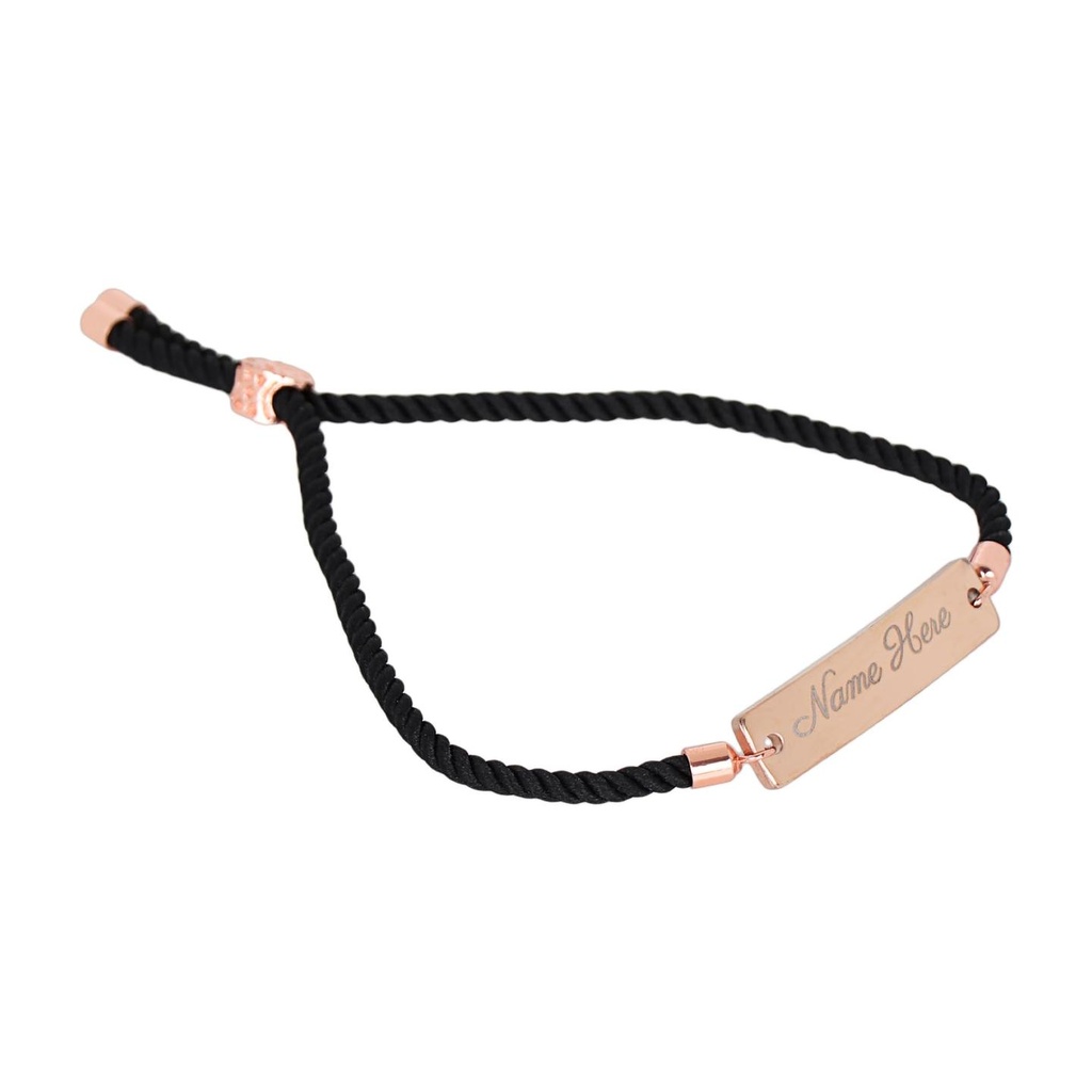 Name Bracelet with Loop Lock