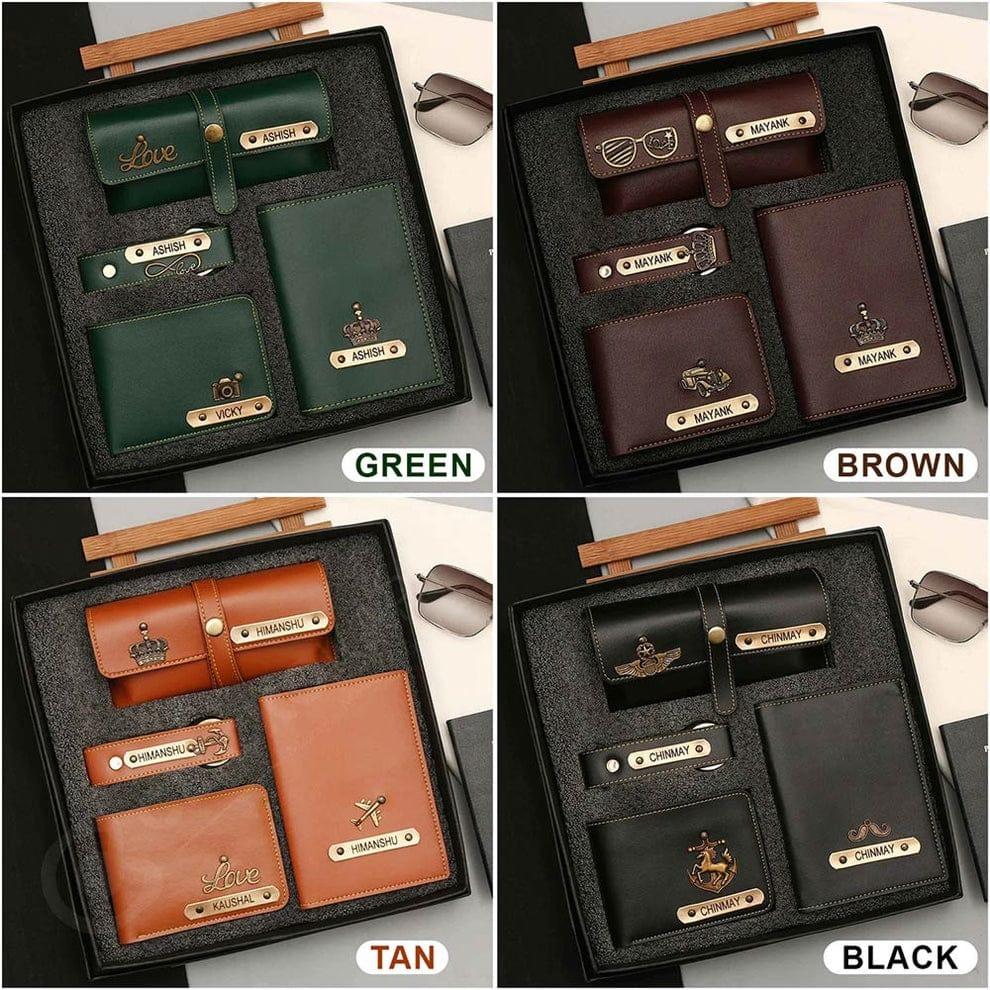 [WALLET (COMBO O-Color-Black] Wallet (Combo Of 4) (Black)