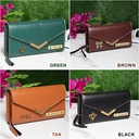 Ladies 3 Fold Heavy Wallet