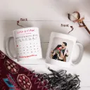Personalised Calendar Photo Mug