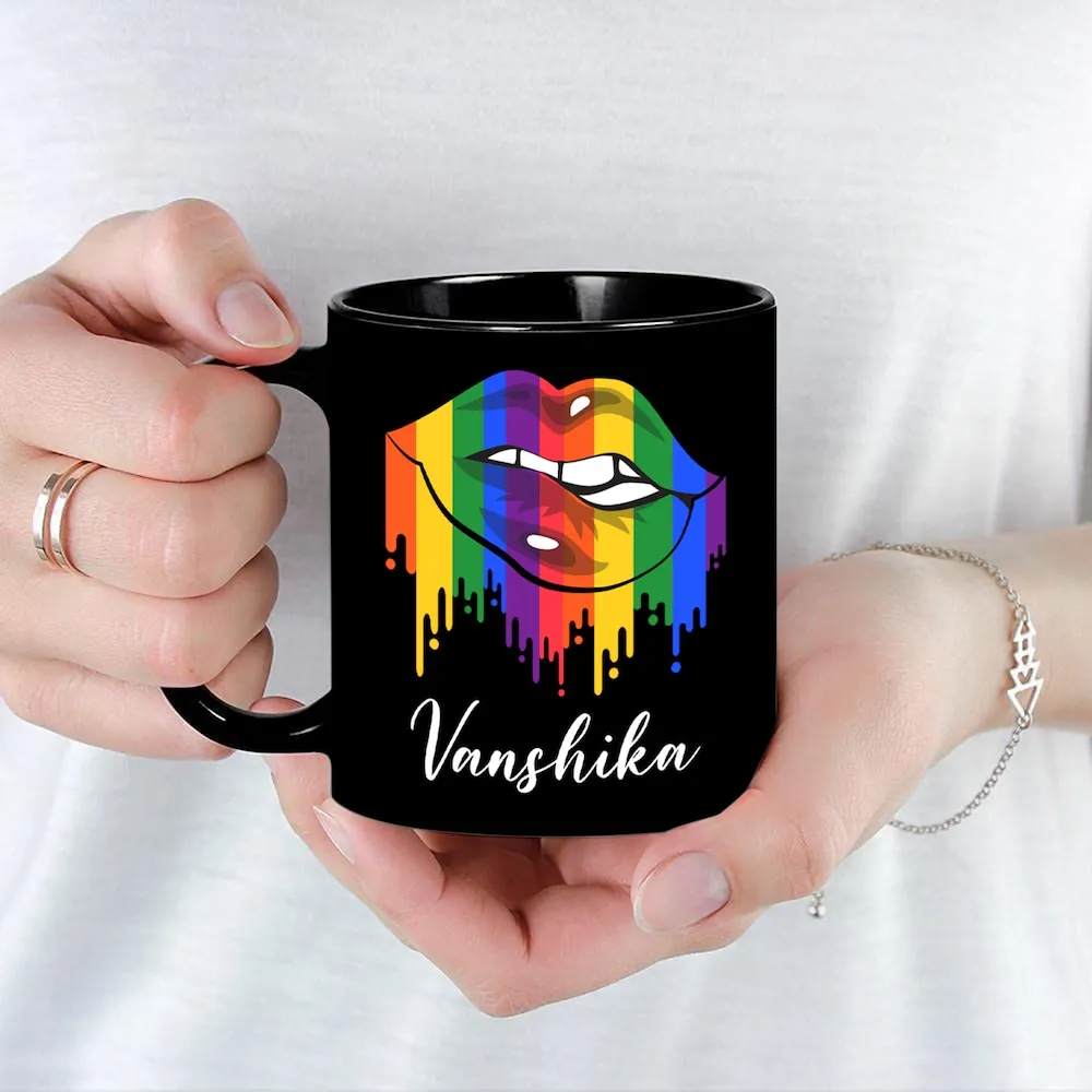 Shiny Black Magical Valentine Mug