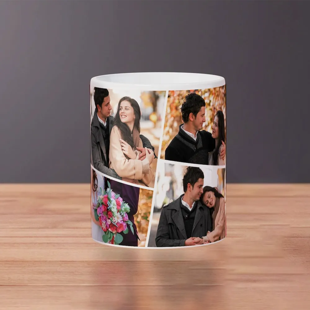 Beautiful Forever Always Customized Mug (White, Round Handle)