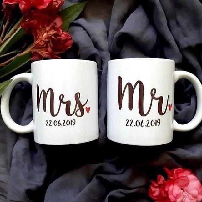 [MR & MRS MUGS C-] Mr & Mrs Mugs Couple mug