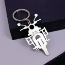 Shiny BikeMate Personalized Keychain