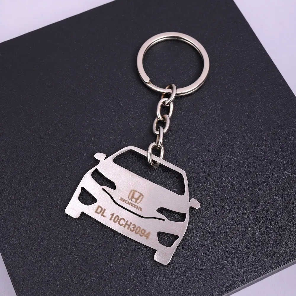 Silversplash Personalized Car Keychain