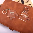 Personalised Couples Engraved Key Chain