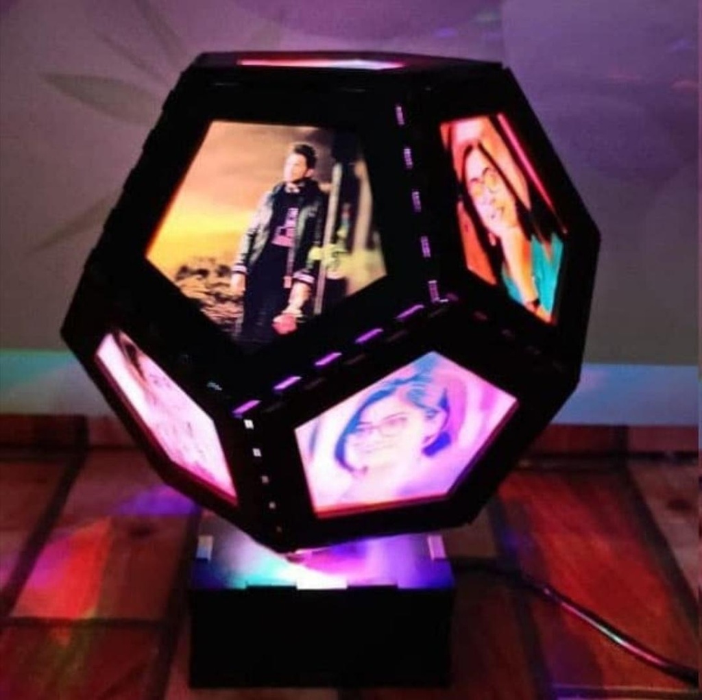 Rotating Hexagon Lamp