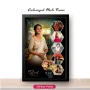 Customised Collage Photo Frames (1 Big, 6 Small photos) with Message