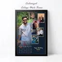 Customised Calendar Collage Photo Frames (1 Big, 4 Small photos) with Message