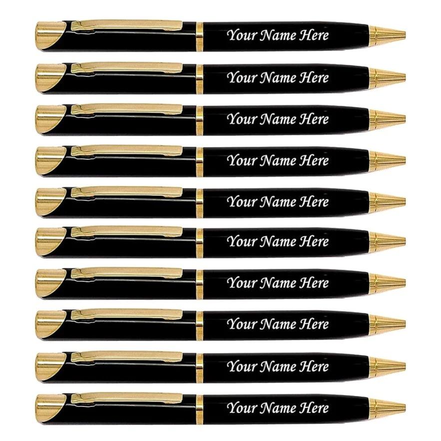 Customised Pens, Promotional Pens with YOUR COMPANY NAME, Pack of 10