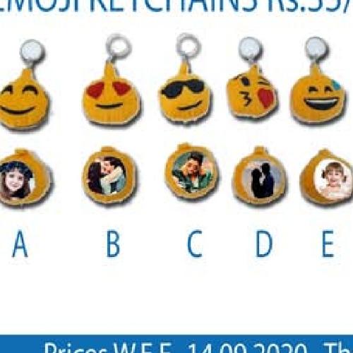 Customised EMOJI Keychain