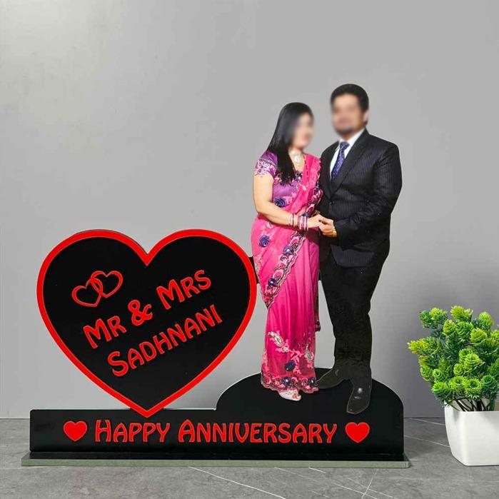 Couple Standy (Happy Anniversary) (16in x 16in)