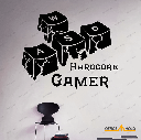 Hardcore Gamer WASD Keyboard Keys Gamer Room Sign (hg02)