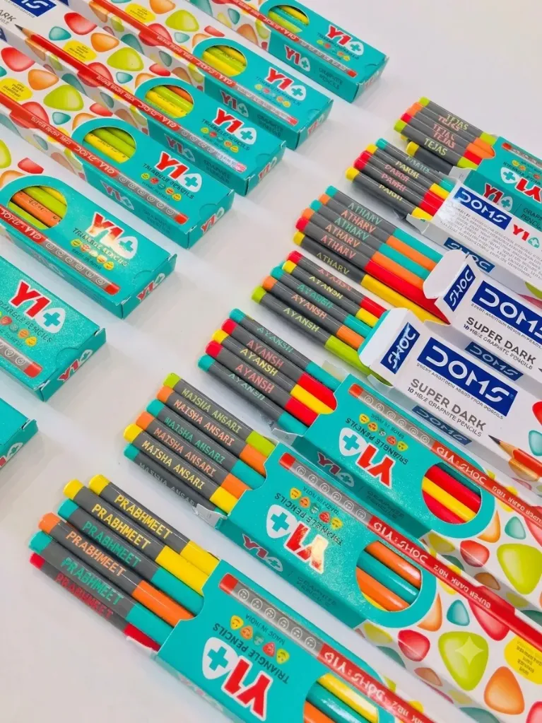 [PERSOPENCIL-2] Personalised Pencils With Name (2 Nos)