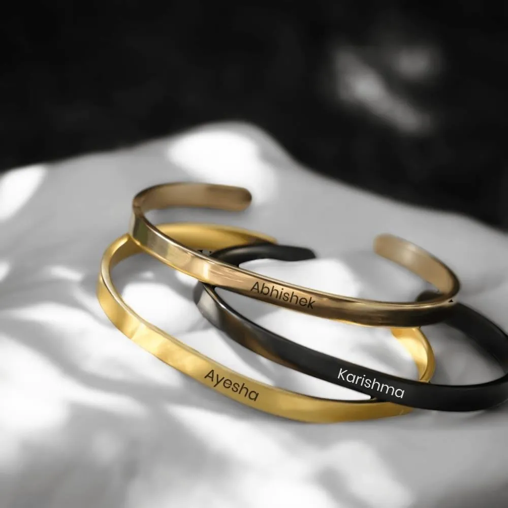 [SKU00558] Personalized Adjustable Kada (Gold)