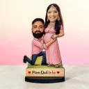 Mom Dad To Be Personalized Caricature Standee