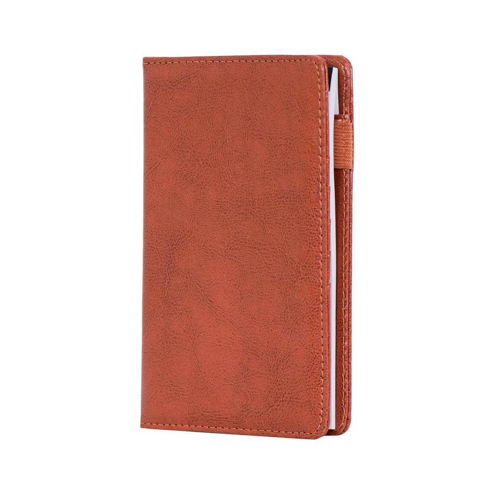 CrownLit Travel Organizer with Passport and Card Holders, Notepad, 7 Slots, Soft PU Material, 6.9 x 4.5 inches